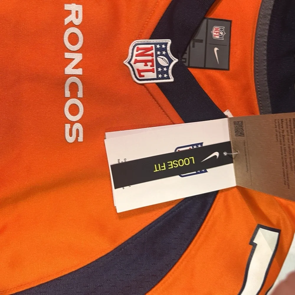 Denver Broncos Nike  Courtland Sutton Orange Men's Size L Jersey‎ Authentic New